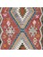 80 x 145 cm Geometrik Desenli Renkli Eski Isveç Iskandinav Küçük Kilim, Yünden Yapılmıştır 5