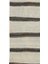 66 x 536 cm Siyah Gri Çizgili Krem Renkli El Dokuma Anadolu Dar Uzun Yolluk Kilim, Koridor Kilimi 5