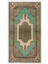 (115 x 213 cm ) Yeşil Tonlarda El Dokuması Halı , Anadolu Halısı 1