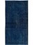 120 x 206 cm Lacivert Renkli El Dokuması Halı, Yenilenmiş Modern Lacivert Küçük Halı 1
