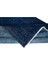 120 x 206 cm Lacivert Renkli El Dokuması Halı, Yenilenmiş Modern Lacivert Küçük Halı 3