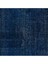 120 x 206 cm Lacivert Renkli El Dokuması Halı, Yenilenmiş Modern Lacivert Küçük Halı 5