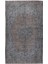 158 x 255 cm El Dokuması Yeniden Boyanmış Eski Türk Halısı, Modern Gri El Yapımı Yünlü Halı 2