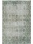 190 x 285 cm Bej ve Yeşil Renkte Solmuş El Yapımı Uşak Halısı. Eski Kır Evleri ve Rustik Dekor Halı 1