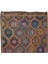 183 x 305 cm Eski Dekoratif El Dokuması Cicim Kilim. Yün 4