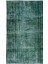 180 x 275 cm El Dokuması Yeniden Boyanmış Eski Türk Halısı, Modern Yeşil El Yapımı Yünlü Halı 2
