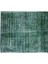 180 x 275 cm El Dokuması Yeniden Boyanmış Eski Türk Halısı, Modern Yeşil El Yapımı Yünlü Halı 5