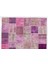 244 x 305 cm Mor ve Pembe Renkli El Dokuması Patchwork Halı, Modern Halı 2
