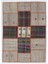 135 x 190 cm El Yapımı Eski Patchwork Kilim Rug, Diğer Ölçüleri Mevcut 1