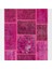 90 x 300 cm Pembe Renkli El Dokuması Patchwork Yolluk 3