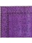 127 x 231 cm Otantik Mor El Yapımı Halı, Yenilenmiş El Düğümlü Türk Halısı 4
