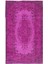 166 x 272 cm , Pembe Oturma Odası Halısı, Yenilenmiş Türk Halısı, El Düğümlü Alan Halısı 1