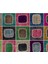244 x 305 cm Çok Renkli Modern El Dokuması Kare Desenli Modern Patchwork Halı 4