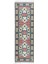 88 x 272 cm Geleneksel El Düğümlü Koridor Halısı, Eski Geometrik Desenli Yolluk Halı 1