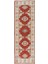74X221 cm Modern Kırmızı & Bej Renklerde Türk Halısı, Küçük Koridor Yolluğu, %100 Yün 1