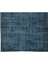 195 x 310 cm El Dokuması Yeniden Boyanmış Eski Türk Halısı, Modern Mavi El Yapımı Yünlü Halı 5