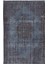 186 x 280 cm El Düğümlü Mavi Halı, Modern El Dokuması Yün ve Pamuktan Yapılmış Alan Halısı 1