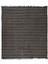 217 x 235 cm Benzersiz El Dokuma Çizgili Kilim, Eski Düz Dokuma Anadolu Halısı 1