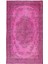183 x 304 cm El Dokuması Yeniden Boyanmış Eski Türk Halısı, Modern Pembe El Yapımı Yünlü Halı 2