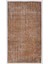 ( 119 x 213 cm ) Kahverengi Renkli Anadolu Halısı, El Dokuması Otantik Halı 1