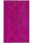 166 x 261 cm , Modern El Yapımı Halı, Pembe Çocuk Odası Halı, Pembe Ev Dekoru 1