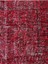 118 x 211 cm El Dokuması Yeniden Boyanmış Eski Türk Halısı, Modern Kırmızı El Yapımı Yünlü Halı 4