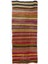140 x 340 cm El Yapımı Eski Yolluk Kilim (Düz Dokuma), Yün El Dokuma Halı 1