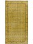 153 x 281 cm Decorative Sarı El Dokuması Halı, Yeniden Boyanmış Eski Halı 1