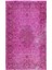 198 x 323 cm El Dokuması Yeniden Boyanmış Eski Türk Halısı, Modern Pembe El Yapımı Yünlü Halı 2