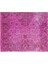 198 x 323 cm El Dokuması Yeniden Boyanmış Eski Türk Halısı, Modern Pembe El Yapımı Yünlü Halı 5