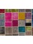 270 x 340 cm Çok Renkli Patchwork Halı, El Dokuma Halı, El Dokuma Peçvörk, Geometric Halı 4