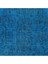 192 x 305 cm Mavi El Yapımı Halı, Yenilenmiş Eski Halı, Çiçekli Bahçe Desenli Halı 5
