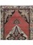 88 x 313 cm Renkli Madalyonlu Kırmızı El Düğümlü Eski Koridor Halısı 4