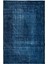 210 x 323 cm Mavi El Dokuması Halı, El Düğümlü Alan Halısı, Eski Türk Halısı 1