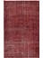 175 x 277 cm El Dokuması Yeniden Boyanmış Eski Türk Halısı, Modern Kırmızı El Yapımı Yünlü Halı 2