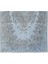 120 x 214 cm El Dokuması Yeniden Boyanmış Eski Türk Halısı, Modern Mavi El Yapımı Yünlü Halı 5