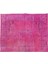 162 x 264 cm Pembe Renkli Yünlü Halı, Modern El Dokuması Yeniden Boyanmış Eski Anadolu Halısı 4