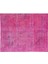 162 x 264 cm Pembe Renkli Yünlü Halı, Modern El Dokuması Yeniden Boyanmış Eski Anadolu Halısı 5