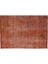 225 x 317 cm El Dokuması Otantik Eski Anadolu Halısı, Modern Turuncu El Yapımı Yünlü Halı 5