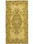 106 x 210 cm El Dokuması Türk Işi Halı, Yünlü El Yapımı Sarı Halı 1