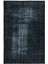 202 x 294 cm Siyah El Dokuması Halı, Yenilenmiş Büyük Halı, Yeniden Boyanmış Eski Halı 1