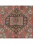 119 x 173 cm El Yapımı Geometrik Madalyon Tasarımlı Halı, 1960'LARDAN Halı, Eski Türk Kırmızı Halı 5