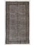 ( 120 x 215 cm ) Gri Renkli Anadolu Halısı, El Dokuması Çiçek Desenli Anadolu Halı 1