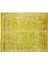 190 x 306 cm El Dokuması Yeniden Boyanmış Eski Türk Halısı, Modern Sarı El Yapımı Yünlü Halı 4