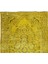 135 x 230 cm El Dokuması Yeniden Boyanmış Eski Türk Halısı, Modern Sarı El Yapımı Yünlü Halı 4