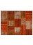 200 x 300 cm Turuncu Renkli Patchwork Halı, El Dokuma Anadolu Halısı, Turuncu Peçvörk 2