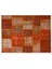 200 x 300 cm Turuncu Renkli Patchwork Halı, El Dokuma Anadolu Halısı, Turuncu Peçvörk 3