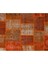 200 x 300 cm Turuncu Renkli Patchwork Halı, El Dokuma Anadolu Halısı, Turuncu Peçvörk 4