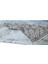 193 x 310 cm El Dokuması Yeniden Boyanmış Eski Türk Halısı, Modern Mavi El Yapımı Yünlü Halı 3