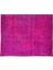 193 x 300 cm El Dokuması Yeniden Boyanmış Eski Türk Halısı, Modern Pembe El Yapımı Yünlü Halı 5